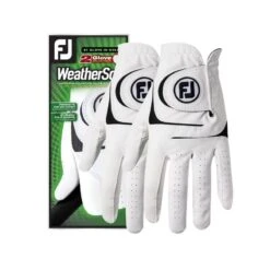 FootJoy WeatherSof Golf Glove Left Hand White 2-Pack From 