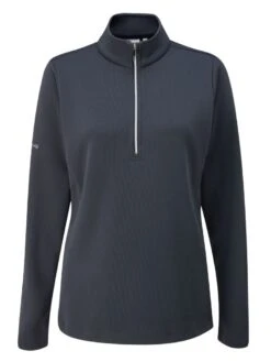 Ping Ladies Lyla Half Zip Fleece Golf Top Navy Â