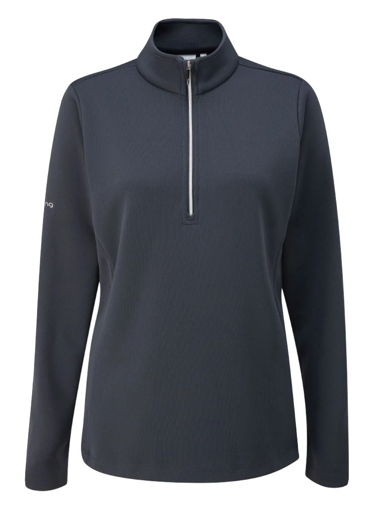 Ping Ladies Lyla Half Zip Fleece Golf Top Navy 1 Ping Ladies Lyla Half Zip Fleece Golf Top Navy