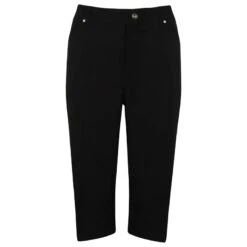 Island Green Ladies Capri Trousers Black  
