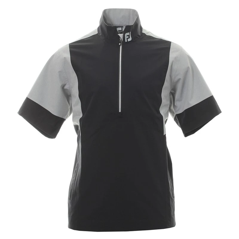 FootJoy HyrdoLite V2 Short Sleeve Rain Shirt Black Grey 1 FootJoy HyrdoLite V2 Short Sleeve Rain Shirt Black Grey