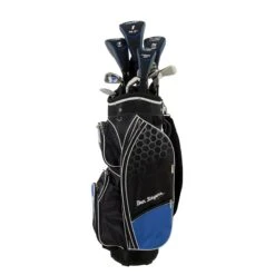 Ben Sayers M8 Golf Package Set Graphite/Steel Shaft Cart Bag Blue  