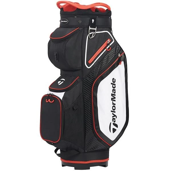 TaylorMade Pro 8.0 Golf Cart Bag Black/White/Red  