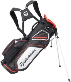 TaylorMade Pro 8.0 Stand Bag Black/White/Red