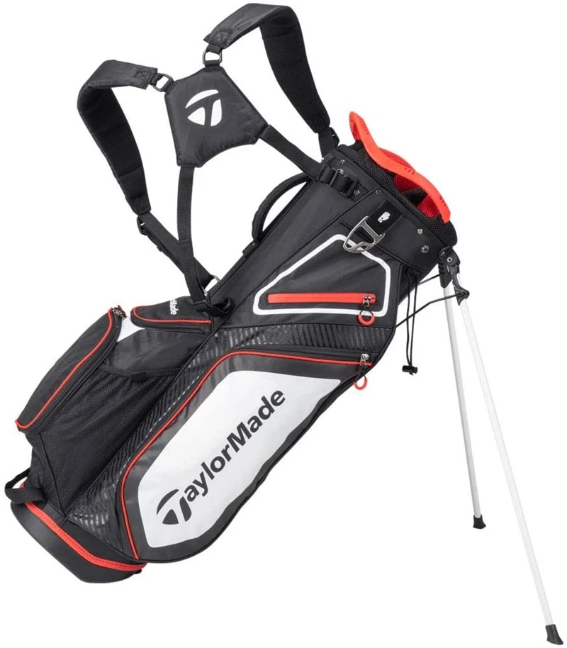 TaylorMade Pro 8.0 Stand Bag Black/White/Red 1 TaylorMade Pro 8.0 Stand Bag Black/White/Red