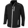 Island Green Waterproof & Windproof Full Zip Jacket Black  