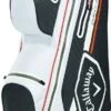 Callaway 2021 Chev Dry 14 Golf Cart Bag Charcoal/White/Orange  