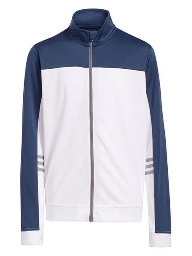 Adidas Boys Full Zip 3-Stripes Jacket Crew Navy 1 Adidas Boys Full Zip 3-Stripes Jacket Crew Navy