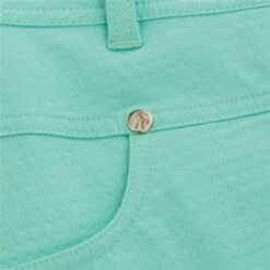 Green Lamb Ladies Maureen Spot Pedal Pushers Turquoise   -Golf Sales Store 35111 7