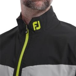 FootJoy HydroLite Jacket Black Grey Lime 7 FootJoy HydroLite Jacket Black Grey Lime -Golf Sales Store 36609 3