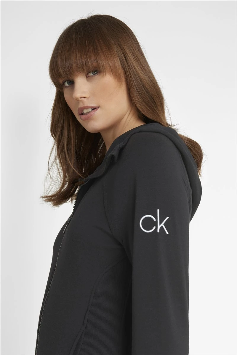 Calvin Klein Golf Ladies Chill Force Full Zip Hoody Black 5 Calvin Klein Golf Ladies Chill Force Full Zip Hoody Black - Image 5