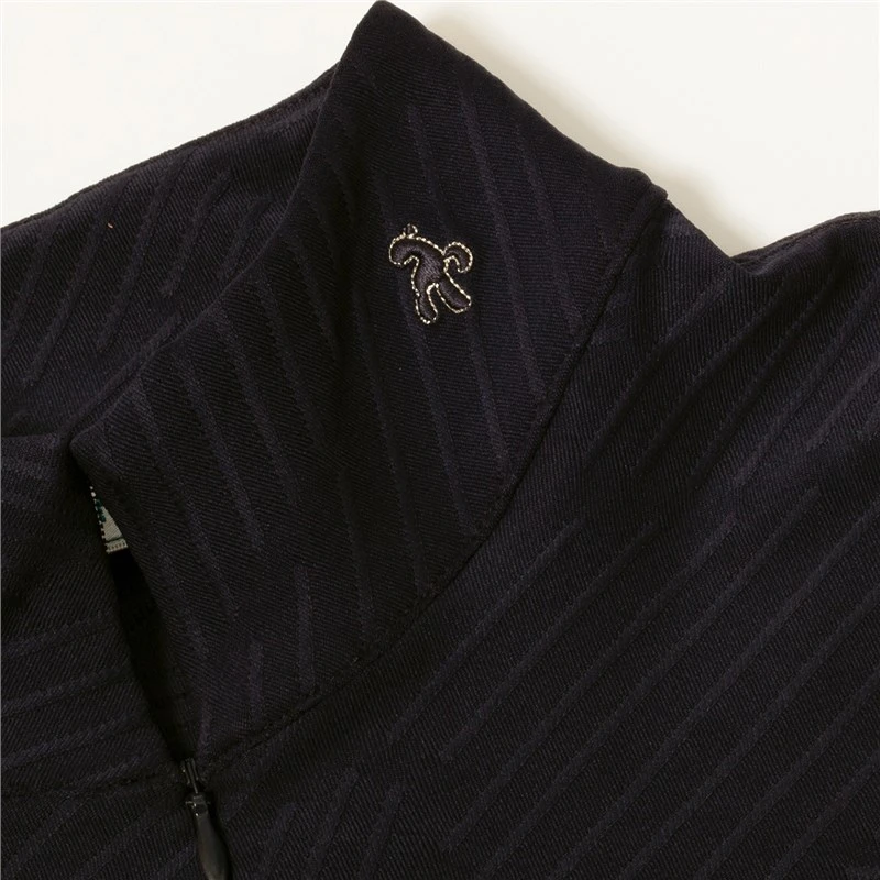 Green Lamb Giovanna Jacquard Zip Neck Top Black From 3 Green Lamb Giovanna Jacquard Zip Neck Top Black From - Image 3