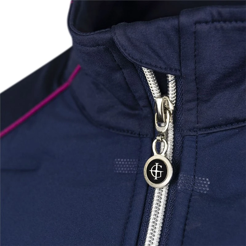 Island Green Ladies Heat Welded Padded Jacket Navy Blue/Fuchsia 4 Island Green Ladies Heat Welded Padded Jacket Navy Blue/Fuchsia - Image 4