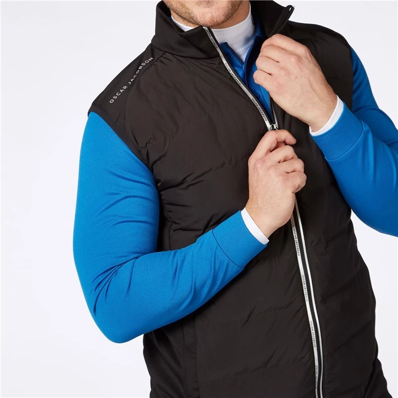 Oscar Jacobson Randal Full Zip Padded Gilet Black 5 Oscar Jacobson Randal Full Zip Padded Gilet Black - Image 5