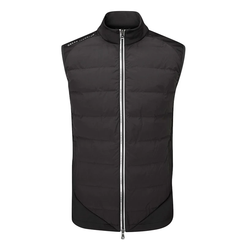 Oscar Jacobson Randal Full Zip Padded Gilet Black 1 Oscar Jacobson Randal Full Zip Padded Gilet Black