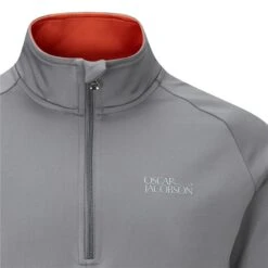 Oscar Jacobson Trent Tour Mid Layer Pewter/Orange Rust 5 Oscar Jacobson Trent Tour Mid Layer Pewter/Orange Rust -Golf Sales Store 36854 2