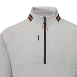 Oscar Jacobson Tarren Mid Layer Light Grey Marl   -Golf Sales Store 36857 5