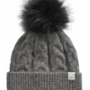 Rohnisch Ladies Pom Braid Beanie Frost Grey  