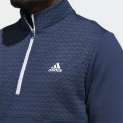 Adidas Recycled Content Cold RDY 1/4 Zip Sweater Crew Navy   -Golf Sales Store 37137 2