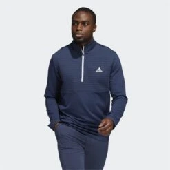 Adidas Recycled Content Cold RDY 1/4 Zip Sweater Crew Navy