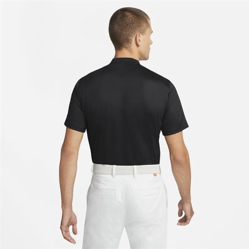 Nike Golf Dri-FIT Victory Blade Collar Golf Polo Black/White 2 Nike Golf Dri-FIT Victory Blade Collar Golf Polo Black/White - Image 2