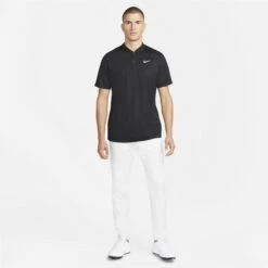 Nike Golf Dri-FIT Victory Blade Collar Golf Polo Black/White 7 Nike Golf Dri-FIT Victory Blade Collar Golf Polo Black/White -Golf Sales Store 37597 3
