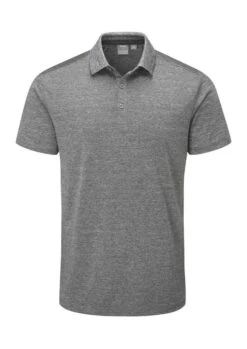 Ping Lindum Golf Polo Shirt Charcoal Marl