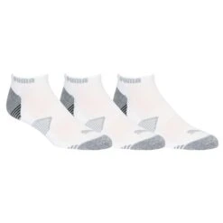 Puma Essential Low Cut 3 Pair Pack Golf Socks Bright White  