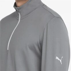 Puma Gamer Quarter-Zip Golf Sweatshirt Grey   -Golf Sales Store 38483 5