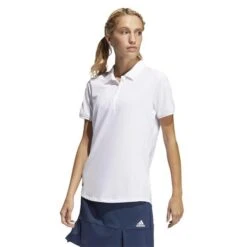 Adidas Ladies Ultimate 365 Printed Short Sleeve Polo White 9 Adidas Ladies Ultimate 365 Printed Short Sleeve Polo White -Golf Sales Store 39359 2