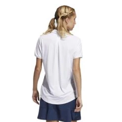 Adidas Ladies Ultimate 365 Printed Short Sleeve Polo White 10 Adidas Ladies Ultimate 365 Printed Short Sleeve Polo White -Golf Sales Store 39359 3