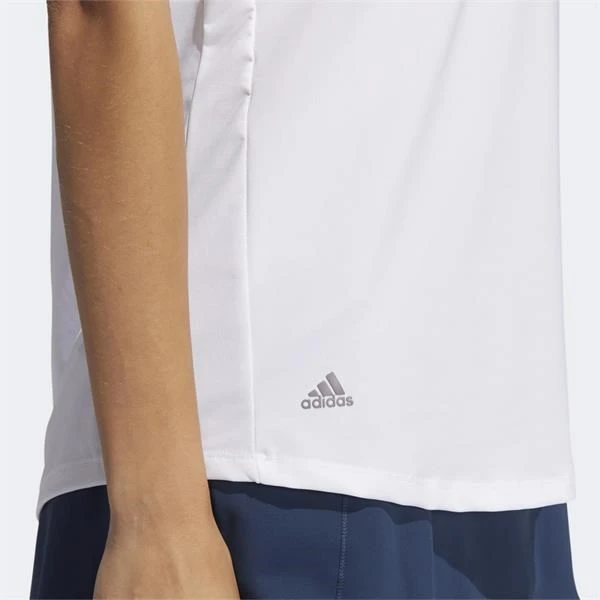 Adidas Ladies Ultimate 365 Printed Short Sleeve Polo White 6 Adidas Ladies Ultimate 365 Printed Short Sleeve Polo White - Image 6