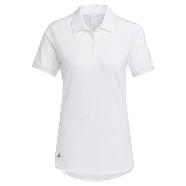 Adidas Ladies Ultimate 365 Printed Short Sleeve Polo White 1 Adidas Ladies Ultimate 365 Printed Short Sleeve Polo White