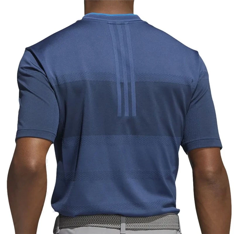 Adidas Statement Seamless Polo Marine/ Navy 2 Adidas Statement Seamless Polo Marine/ Navy - Image 2