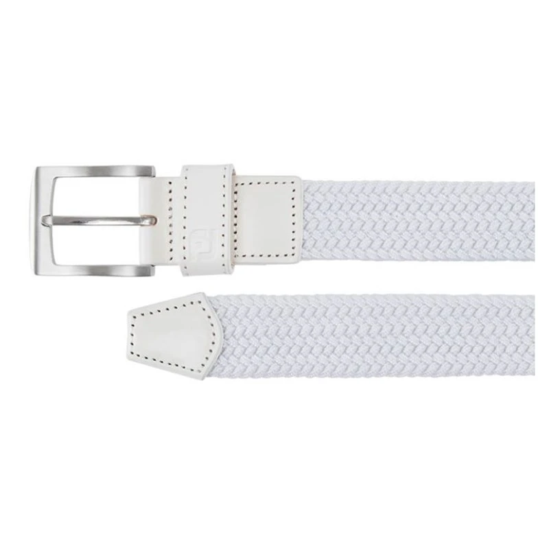FootJoy Braided Belt White 2 FootJoy Braided Belt White - Image 2