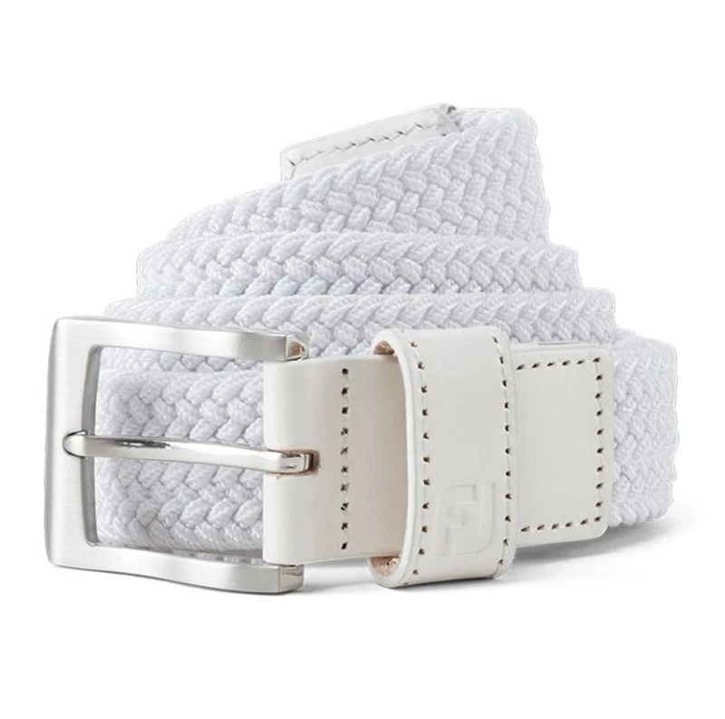 FootJoy Braided Belt White 3 FootJoy Braided Belt White - Image 3