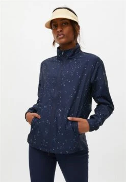 Rohnisch Packable Wind Jacket Navy Micro Spot Â