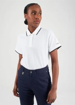 Rohnisch Mildred Polo Shirt White   -Golf Sales Store 40818 2