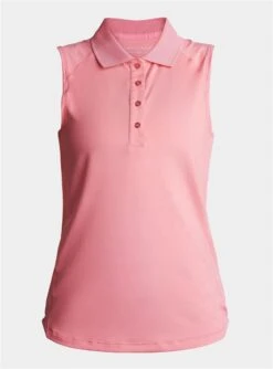 Rohnisch Rumi Sleeveles Polo Shirt Rose  