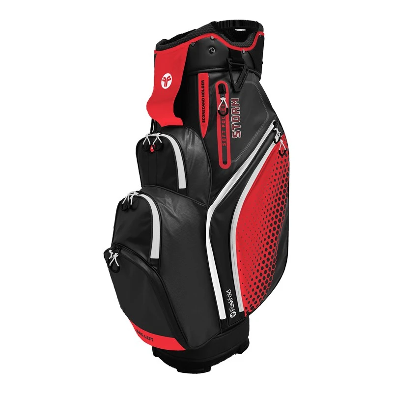 Fast Fold Storm Raindry Cart Bag Black/Red/White 1 Fast Fold Storm Raindry Cart Bag Black/Red/White