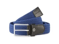 Oscar Jacobson Maxwell Webbed Belt Teal  