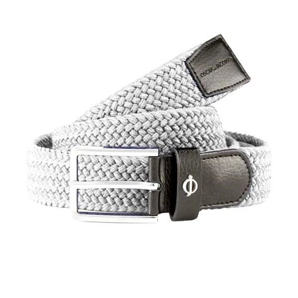 Oscar Jacobson Maxwell Webbed Belt White 1 Oscar Jacobson Maxwell Webbed Belt White