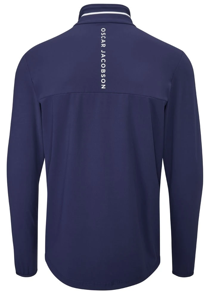 Oscar Jacobson Darwin Mid Layer Pullover Navy/White 2 Oscar Jacobson Darwin Mid Layer Pullover Navy/White - Image 2