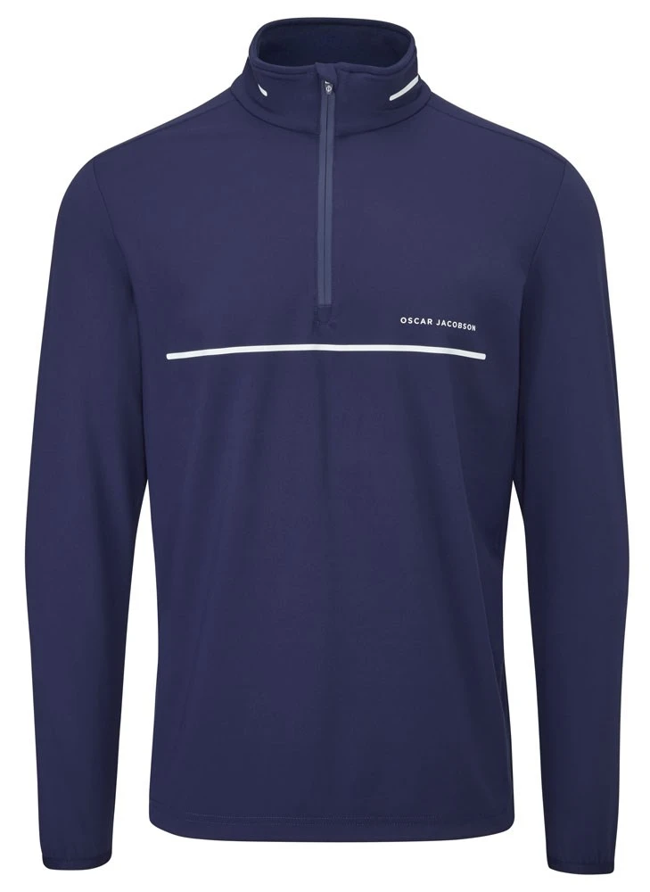 Oscar Jacobson Darwin Mid Layer Pullover Navy/White 1 Oscar Jacobson Darwin Mid Layer Pullover Navy/White