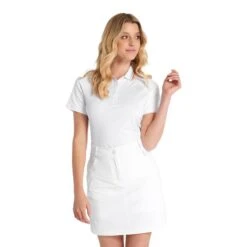 Calvin Klein Golf Ladies Holloway Polo Shirt White/Light Opal 9 Calvin Klein Golf Ladies Holloway Polo Shirt White/Light Opal -Golf Sales Store 41265 2