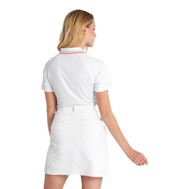 Calvin Klein Golf Ladies Holloway Polo Shirt White/Light Opal 4 Calvin Klein Golf Ladies Holloway Polo Shirt White/Light Opal - Image 4