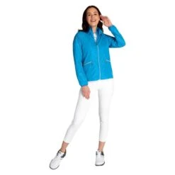Green Lamb Ladies Keeva Jacquard Windbreaker Cobalt   -Golf Sales Store 41273 5