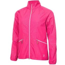 Green Lamb Ladies Keeva Jacquard Windbreaker Magenta Â