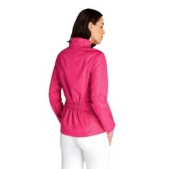 Green Lamb Ladies Keeva Jacquard Windbreaker Magenta   -Golf Sales Store 41274 3