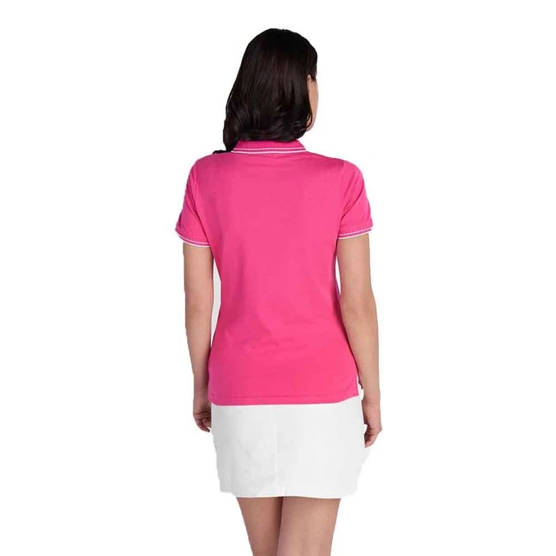 Green Lamb Ladies Kailynne Club Golf Polo Shirt Magenta 4 Green Lamb Ladies Kailynne Club Golf Polo Shirt Magenta - Image 4